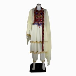 Kuchi Afghan dress With Wide Sleeves