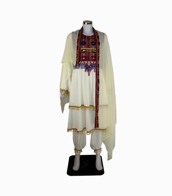 Kuchi Afghan dress With Wide Sleeves